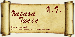 Nataša Tucić vizit kartica